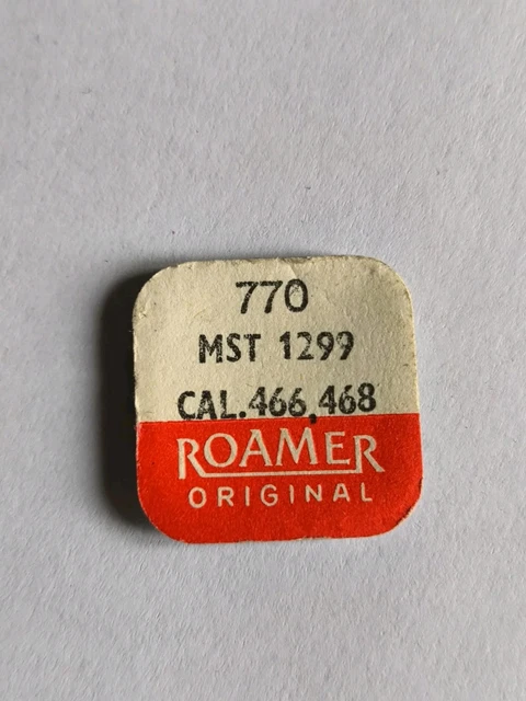 Pièce Mouvement Roamer - Ressort De Barillet Cal. 424/425 - Pièce 770 - Suisse - Neuve