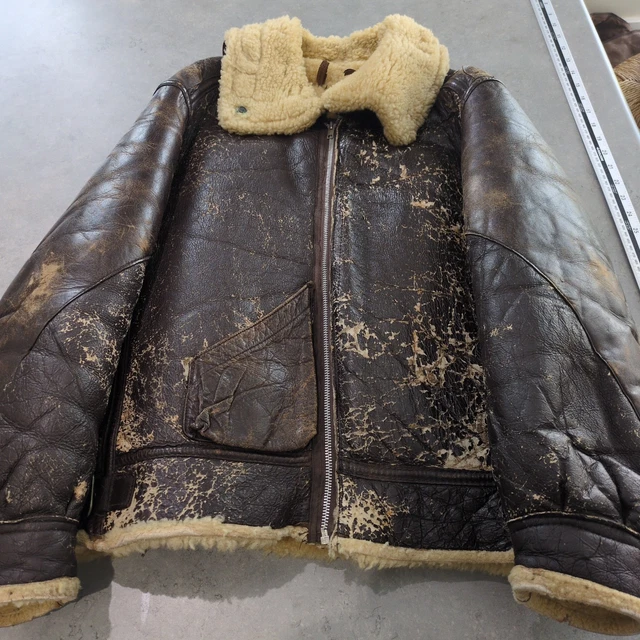 ORIGINAL WWII USAAF Type B-3 Flight Jacket 1943 Contract 43-13609-AF ...