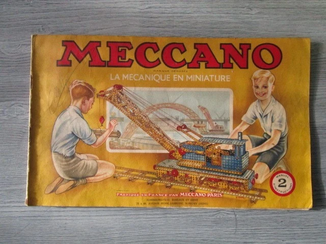 Notice Meccano Vintage – Feuille 19A, Supers Modèles, Lot 1, France