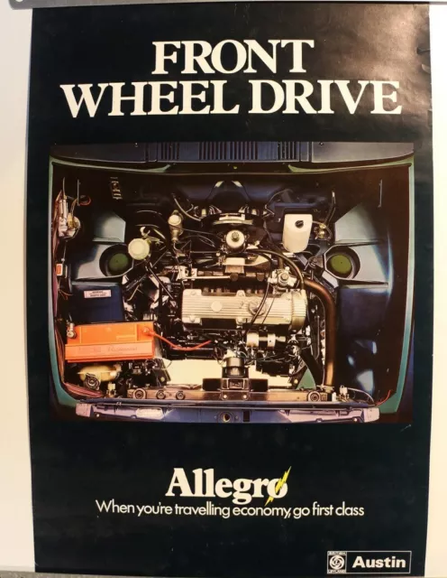 Affiche Ancienne Originale Austin Allegro 1973 British Leyland Morris Wolseley