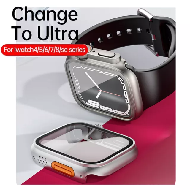 FOR APPLE WATCH 40 41 44 45mm Seconds Change To Ultra Cover PC