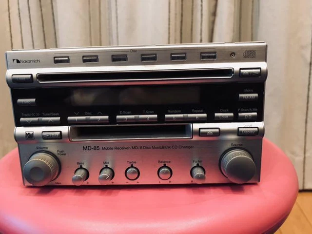 Nakamichi Cd Changer Md-85 V526 01057 Mobile Receiver Silver Vintage Rare Nakamichi Cd Changer Md-85 V526 01057 Mobile Receiver Silver Vintage Rare