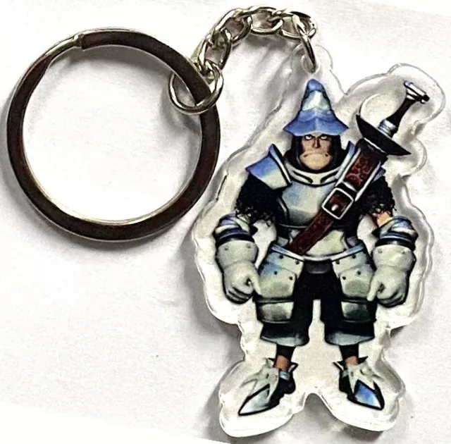 final fantasy 9 adelbert steiner figure keyring ff9 knight pluto keychain