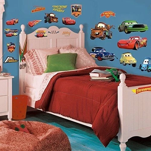 DISNEY CARS 19 BiG Piston Cup Wall Stickers Lightning McQueen Room