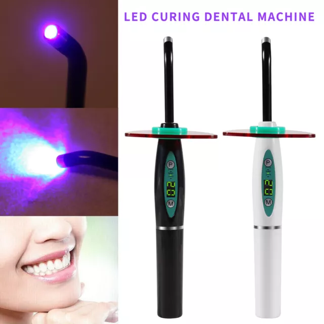 Dental LED Curing Light Lamp Wireless Cordless Resin Cure 5W 2000MW Black/White