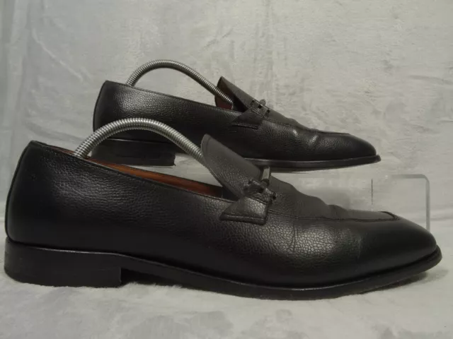 Hugo Boss Formal Shoes Mens UK 8.5 Black Slip On Buckle Made in Portugal.