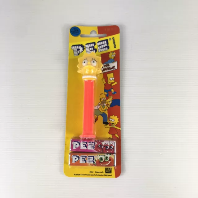 The Simpsons PEZ Candy Dispenser Lisa Simpson 1999 Sealed NOS Matt Groening