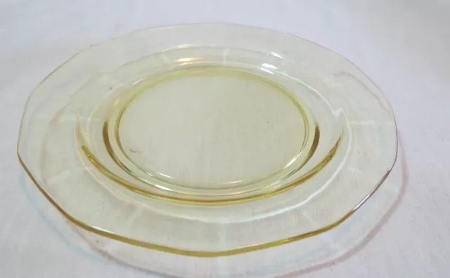 Fostoria Fairfax Topaz/Yellow 6” Bread & Butter Plate(s)