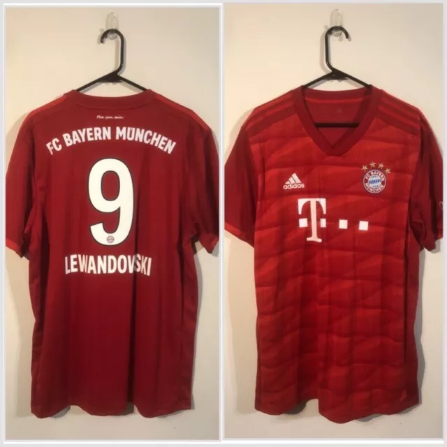 Lewandowski #9 Bayern Munich 2019/20 XL Home Football Shirt Excellent Condition