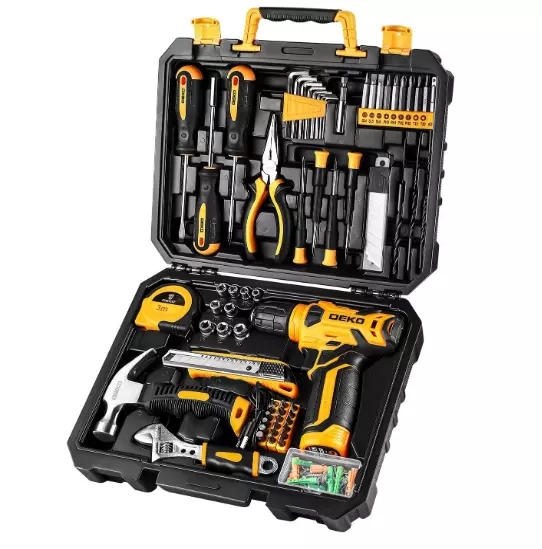 DEKOPRO 126 Piece Power Tool Combo Kits, Tool Kits for House Repair - NEW