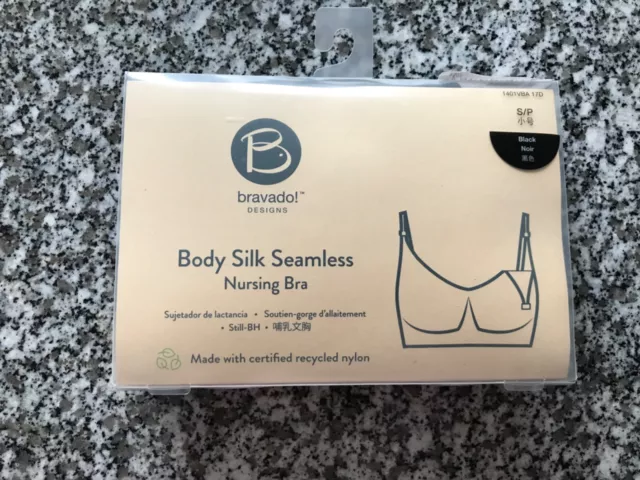 BRAVADO Body Silk Seamless Nursing Bra Still BH Gr. S NEU UVP 49,95  schwarz