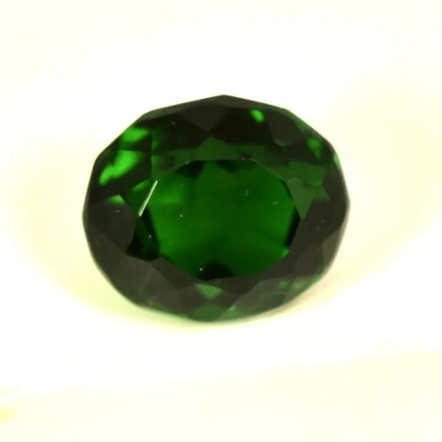 13.05 Ct Natural Russian Chrome Green Diopside Cut gemstone GIE Certified