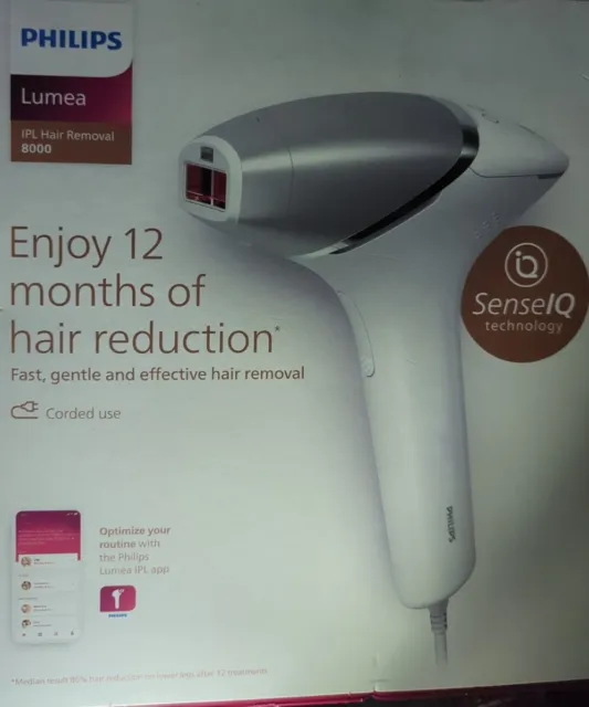 PHILIPS LUMEA 8000 Series IPL Hair Removal System - White - Brand New In  Box £290.00 - PicClick UK