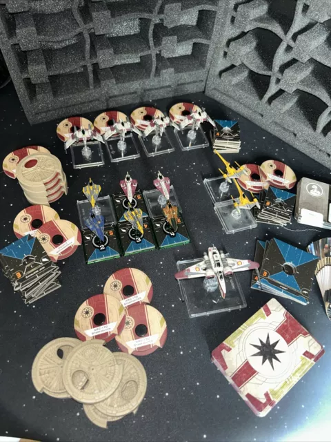 Star Wars X Wing Miniatures Republic Bundle - Inc repaint & Case