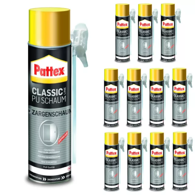 12x espuma de PU Pattex Classic 2K espuma de marco Express alto esfuerzo 400 ml