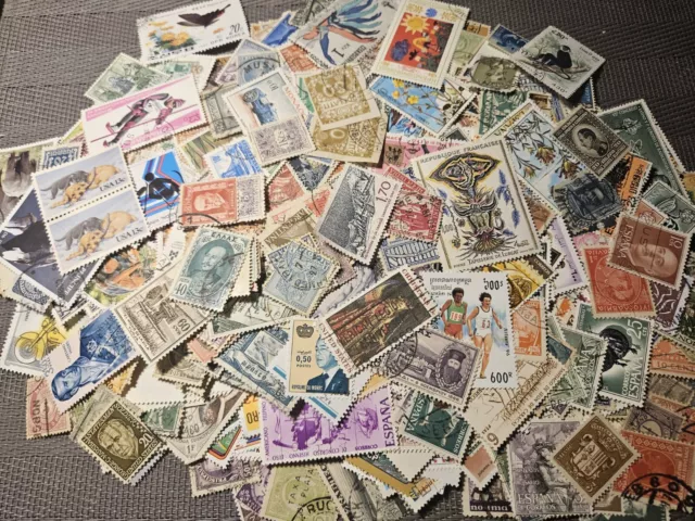 STAMP  / LOT DE + 1000 TIMBRES DU MONDE  OBLITÉRÉS  Lot  3