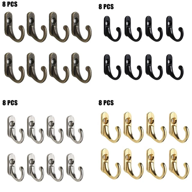 Brand New Coat Hooks Single Hook Chrome Modern Polished Wall Zinc Alloy