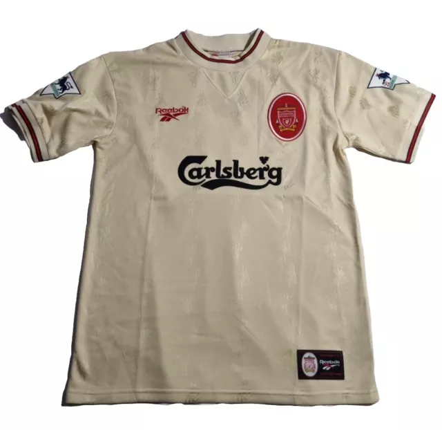 LIVERPOOL FC 1996 1997 Away Fowler 9 Football Shirt Mens Size 42