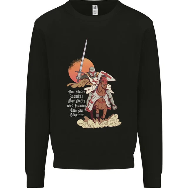 Cavalieri Templari Su Un Cavallo Uomo Felpa Maglione