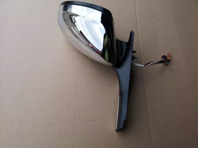 2014 Peugeot 2008 Door Wing Mirror Front Driver Right Side Chrome( Damaged )