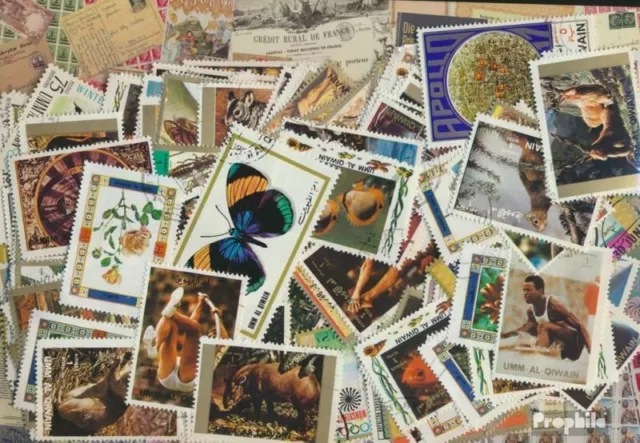 Briefmarken Umm al Kaiwain 200 verschiedene Marken