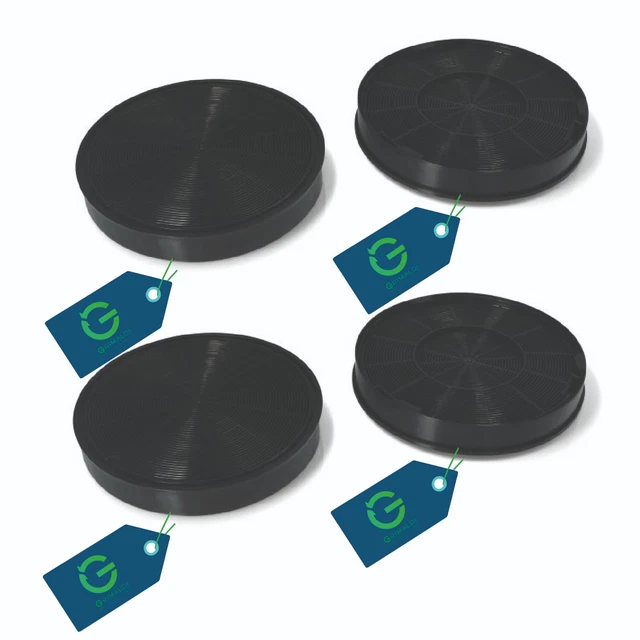 JCSPARES® - Filtro rotondo a carboni attivi diametro 17,5 Cm TIPO N per cappa aspirante da cucina compatibile con Hotpoint Ariston, Turboair, Rex
