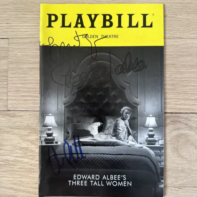 Three Tall Women Playbill Signed By: Glenda Jackson, Laurie Metcalf, Alison Pill