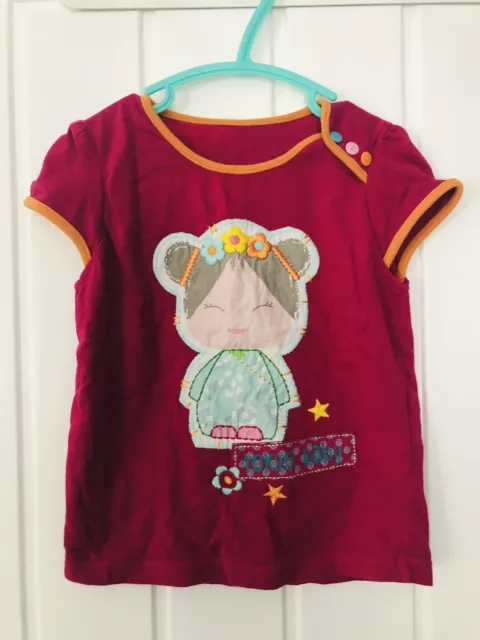 Mothercare baby girl ‘Japanese Baby’ T-shirt/top, age 18-24 months (1.5-2 years)