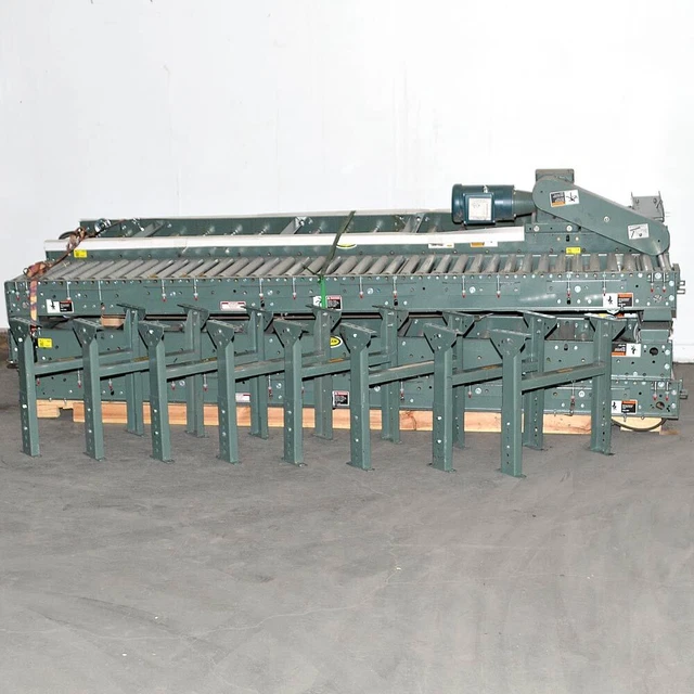 Hytrol 190-ACC 22" x 70' V-Belt Conveyor with Legs and Motor 460V 3Phase Powered