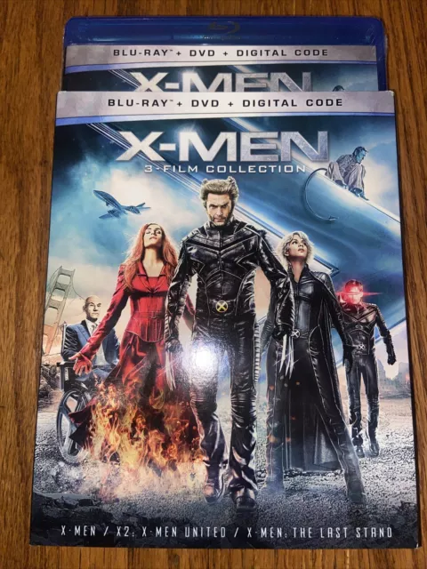 X-Men: 3-Film Collection (Blu Ray DVD 2020) Disney Club Exclusive Sealed W Cover