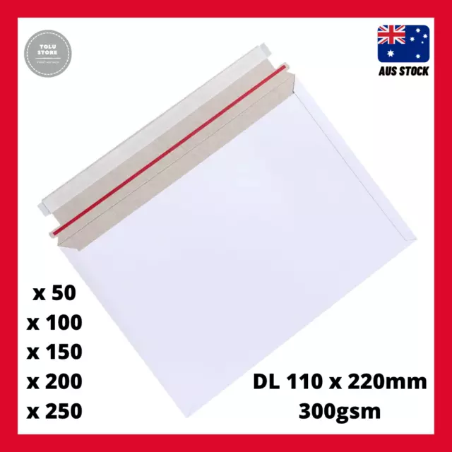 Card Mailer DL 220 x 110mm 300GSM Envelope DL Size Tough Bag Replacement