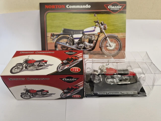 HACHETTE 1:18 Norton 750 Commando Roadster Fastback 1969 - Série 2 Moto Joe Bar Team