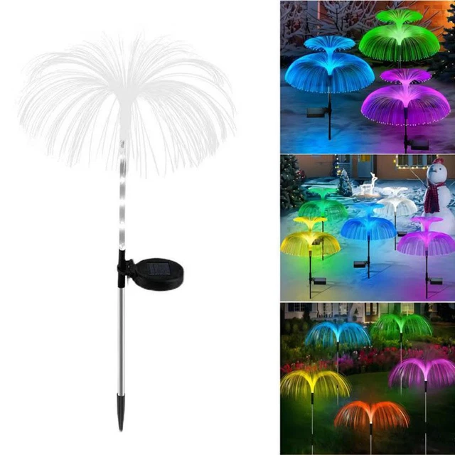 Double Layer Solar Jellyfish Lights Outdoor Garden Lawn 7Color Lamp New 9CN2