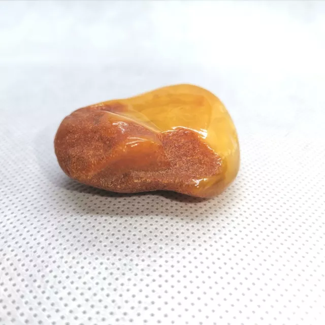 Butterscotch Antique Baltic Amber Stone Natural Polished Fossil Gemstone 14.3 gr