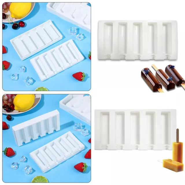 Jelly Ice Lolly Maker Ice Cream Silicone Mold Popsicle Mould Tray Frozen Mould