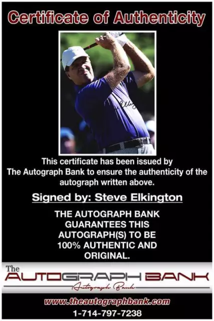 Steve Elkington authentic signed PGA golf 8x10 photo W/Cert Autographed A0002 2