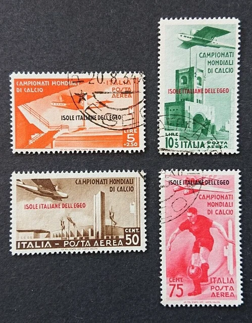1934 Italy Surcharg. Isole Italiana Dell`egeo Set Vf Used B.76.26 0.99$