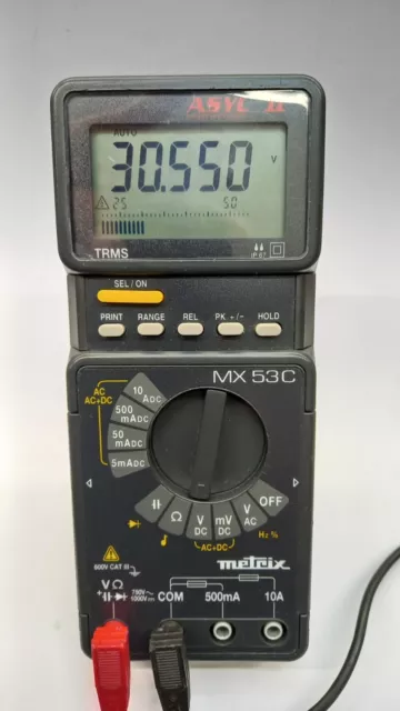 Multimètre Métrix MX 53 C TRMS environnement difficiles IP677 ASYC II 50000pts