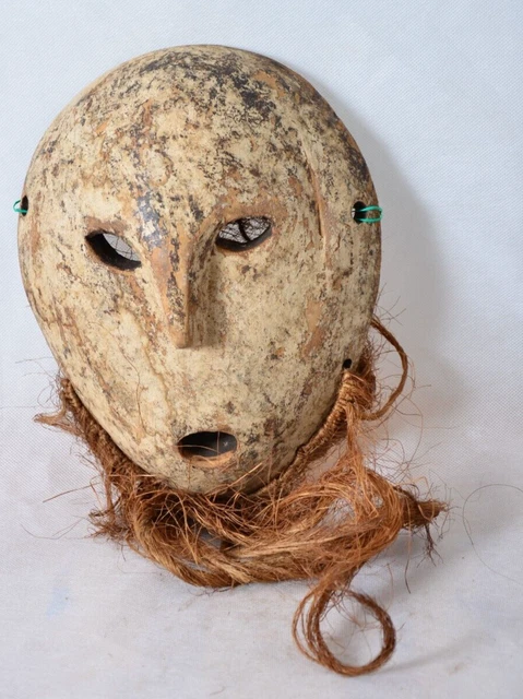 African tribal art Lega Bearded Mask from Democratic Republic of Congo