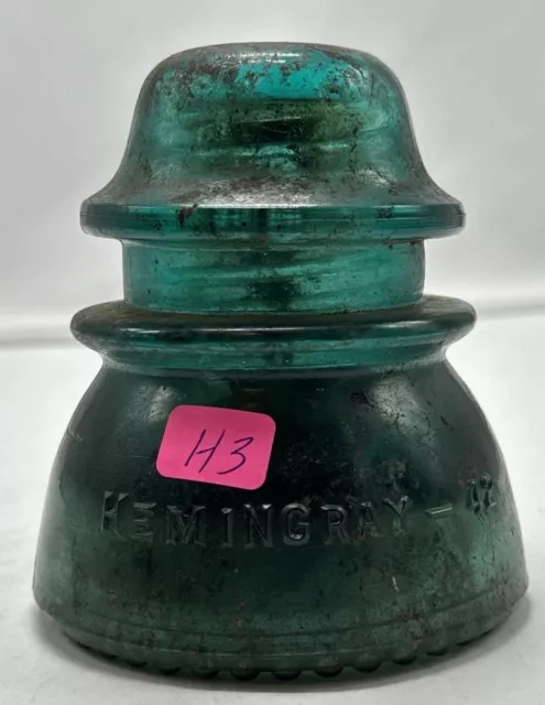 Glass Insulator Hemingray 42 Approx 4" Electric Electrical H3