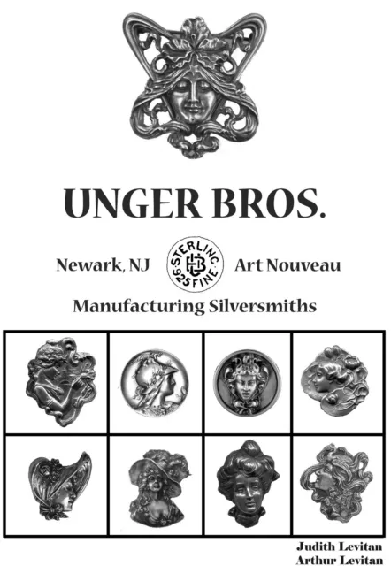 New Unger Brothers Art Nouveau Sterling Silver Jewelry Book 168 pgs HC 6x9"