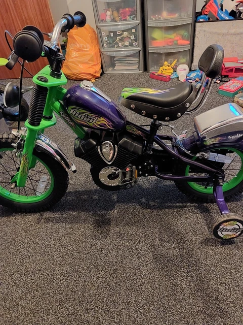 Spike easy rider green chopper 14 inch wheel size clearance kids bike