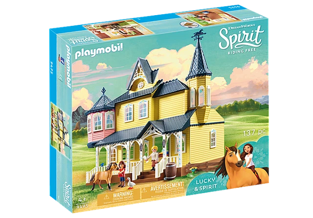 Playmobil SPIRIT RIDING FREE- Lucky's Happy Home- #9475 DreamWorks Horse NEW-NIB