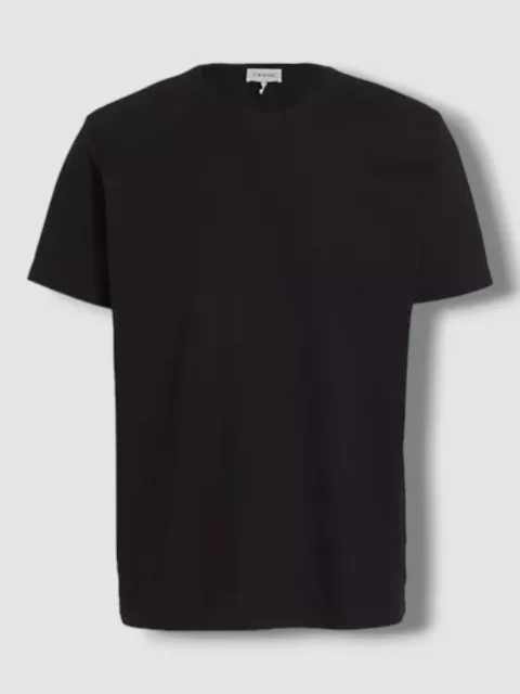 $68 Frame Men's Black Cotton Short-Sleeve Crewneck T-Shirt Top Size Large