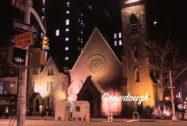 Orig New York City Street Scene The Limelight Club 6th Ave 20th St 35mm Slide