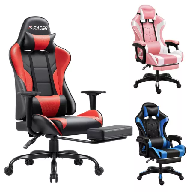 Computer Gaming Chair Ergonomic Office Chairs Executive Swivel Racing Recliner