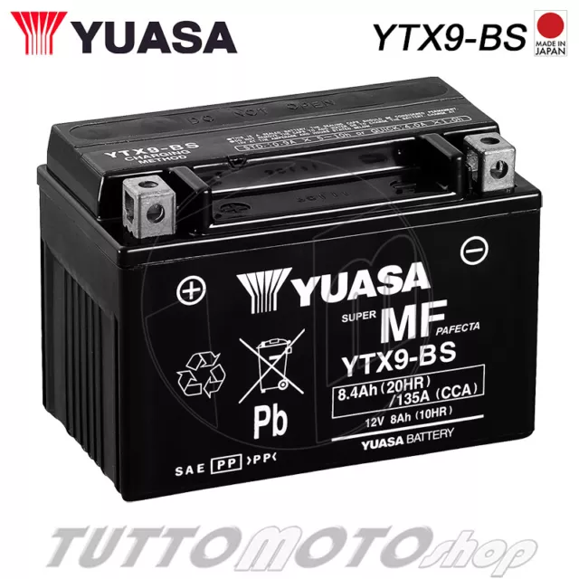 BATTERIA YUASA YTX9-BS Suzuki AN Burgman 400 1998 1999 2000 2001 2002 - YTX9BS