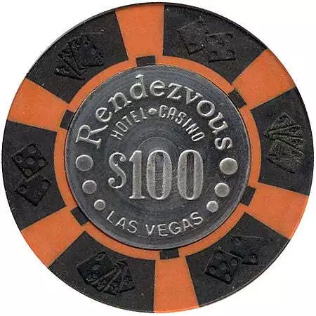 Rendezvous Casino Las Vegas Nevada $100 Chip 1977