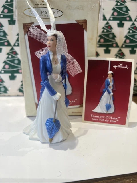 Scarlett O'Hara Noël Gone Avec The Wind Poinçon Souvenir Ornement N En Boîte