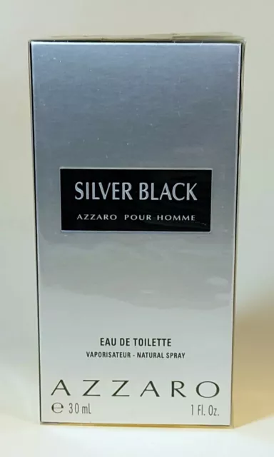 Azzaro Silver Black Pour Homme 30 ml Eau de Toilette Spray Originalverpackt